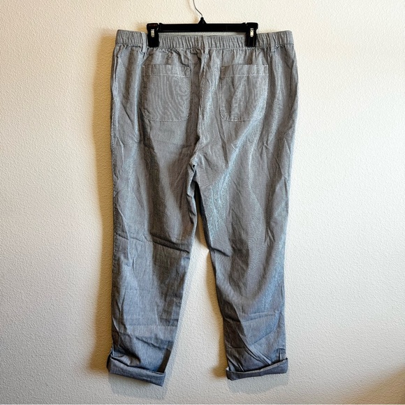 Lands End MidRise Straight Leg Casual Pants Sz 16 Nautical Old Money Preppy NWOT - Picture 9 of 11